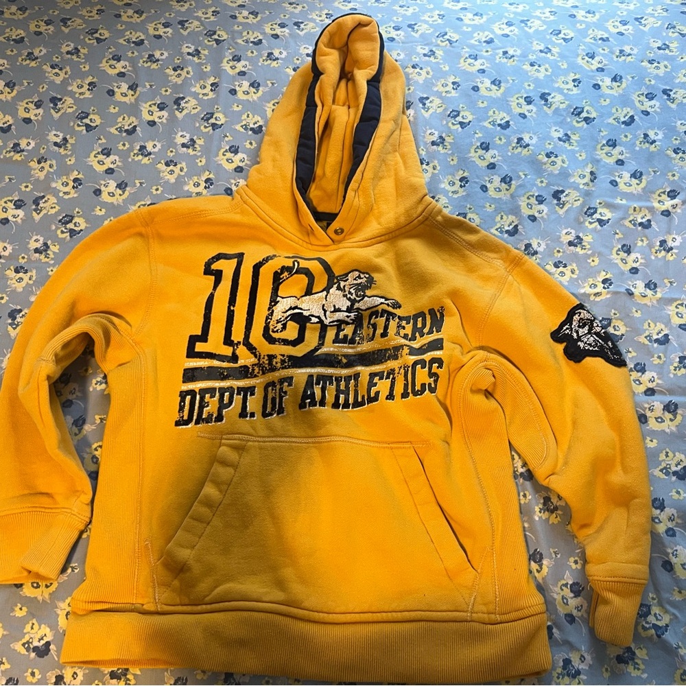 Gap Yellow Athletic fleece Hoodie sweatshirt boys